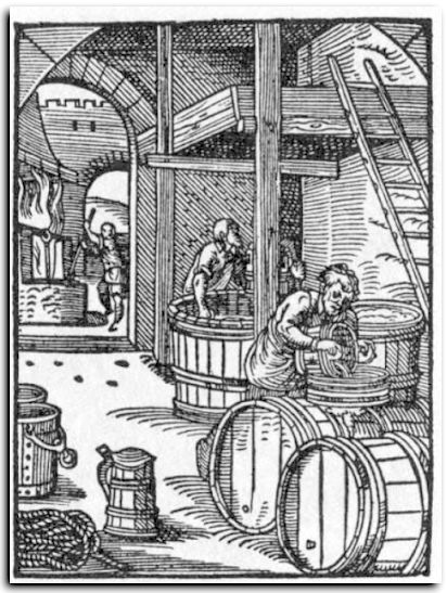 Bierbrauer im 16. Jahrhundert