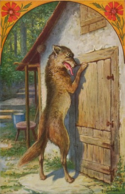Der Wolf klopft an die Tür
